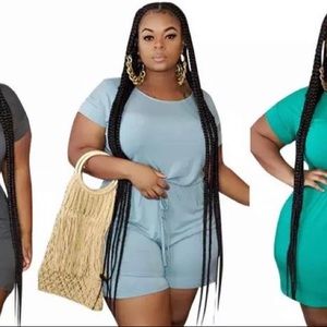 1 Piece Shorts Jumpsuit